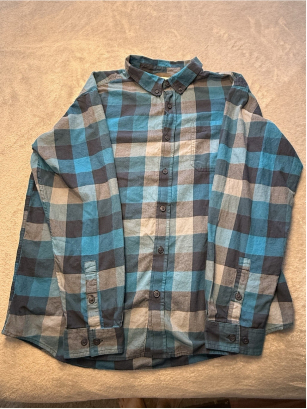 Columbia Sportswear Company Plaid Button Down Mens Size XL